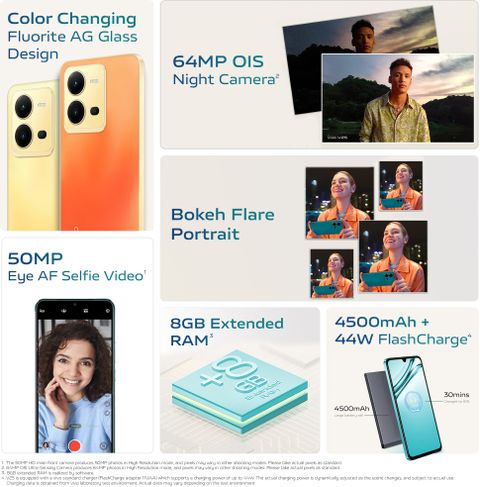 vivo V25 5G (Sunrise Gold, 128 GB) (8 GB RAM) - Image 7