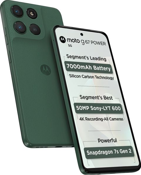 MOTOROLA g67 power 5G Snapdragon (Pantone Cilantro, 128 GB) (8 GB RAM) - Image 4