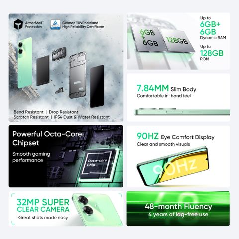 realme C61 128GB 6GB RAM Safari Green - Image 4