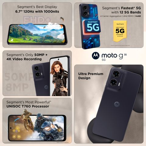 MOTOROLA g35 5G (Midnight Black, 128 GB) (4 GB RAM) - Image 5