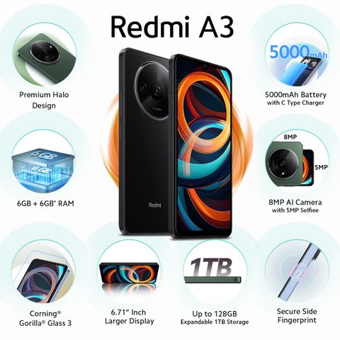 REDMI A3 (128 GB Storage, 4 GB RAM) Online at Best Price On