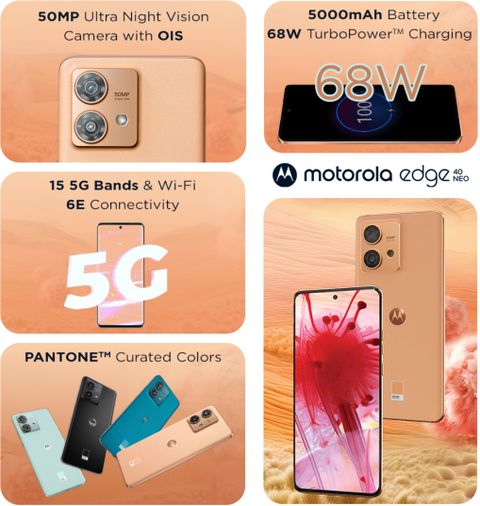 MOTOROLA Edge 40 Neo (256 GB Storage, 12 GB RAM) Online at Best