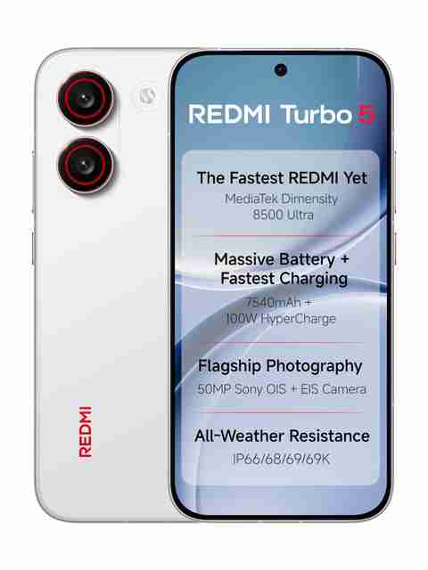 REDMI Turbo 5 5G (Turbo White, 256 GB) (8 GB RAM) - Image 5