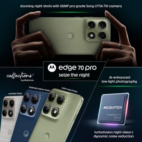 Motorola Edge 70 Pro 5G, 256GB, 8GB RAM, Green - Image 7
