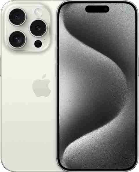 Apple iPhone 15 ホワイト 6.1インチ Apple iPhone 15 Pro (White Titanium, 128 GB)
