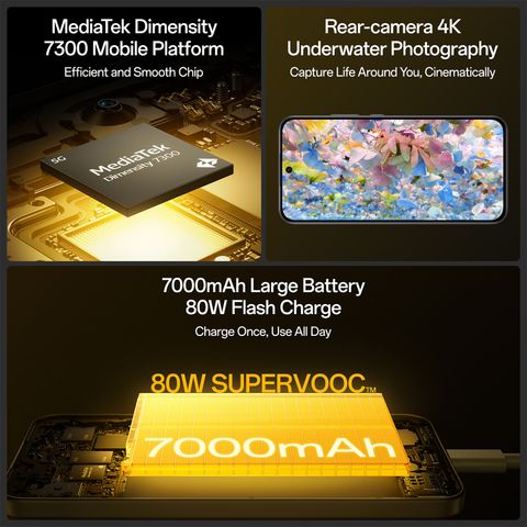 OPPO F31 Pro 5G 128GB 8GB RAM Desert Gold - Image 7