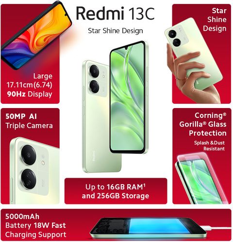 REDMI 13C (Starshine Green, 256 GB) (8 GB RAM) - Image 5