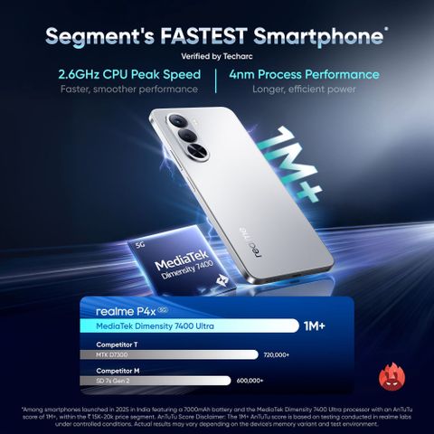 realme P4x 5G 128GB 8GB RAM Pink - Image 7