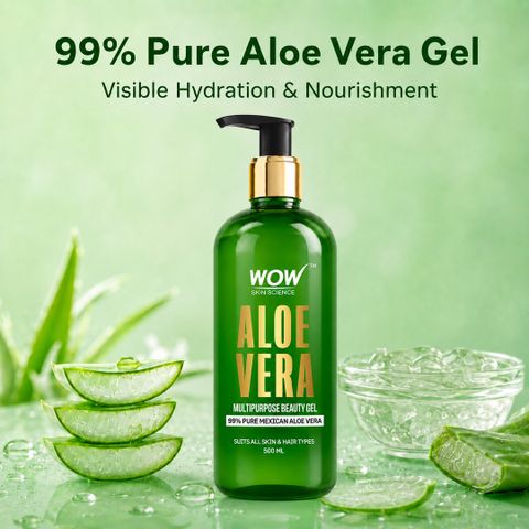 WOW SKIN SCIENCE Aloe Vera Multipurpose Beauty Gel 500ml - Image 3
