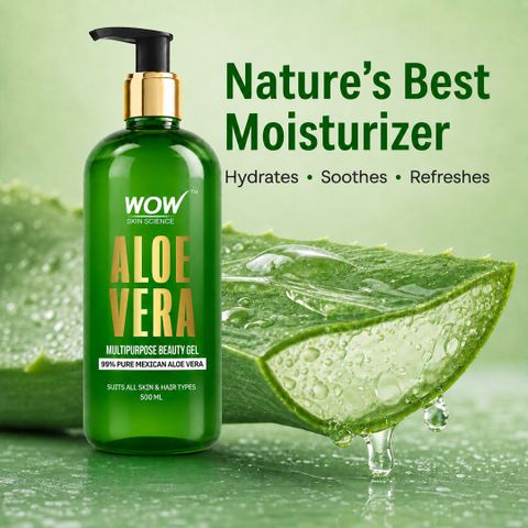 WOW SKIN SCIENCE Aloe Vera Multipurpose Beauty Gel 500ml - Image 4