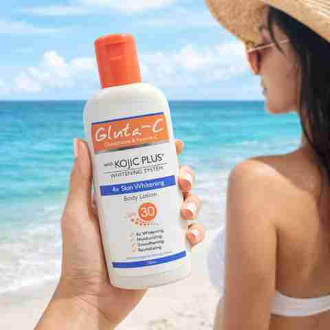 Gluta-C Glutathione & Vitamin C Body Lotion with Kojic Plus. SPF 30 Moisturizing