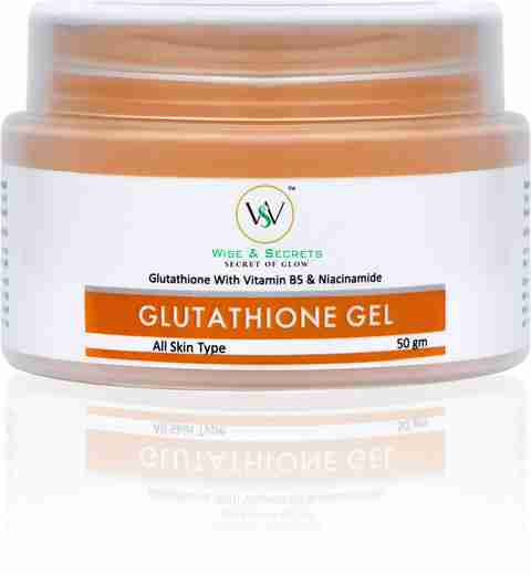 glutathione gel for skin whitening WISE & SECRETS with Glutathione, Vitamin B Brightening & Hydration Gel Organic Nation Infiniwell BPC-157 Peptide Probiotic Size:1 Masks
