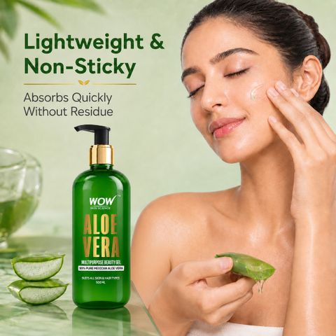 WOW SKIN SCIENCE Aloe Vera Multipurpose Beauty Gel 500ml - Image 6