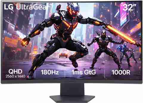 LG ULTRAGEAR 32GS60QC 1000R 81.28 cm (32 inch) Curved Quad HD LED