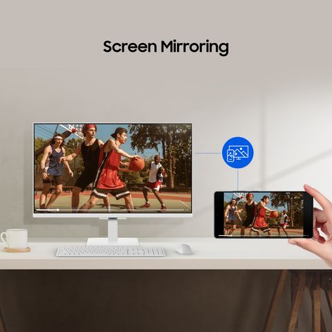 Samsung M5 80.1 cm (32 inch) Full HD LED Backlit VA Panel with TV Experience, Samsung TV Plus, Speakers, Adaptive Sound, Wi-Fi, HDMI, Bluetooth, Screen Mirroring, Smart Monitor (LS32FM501EWXXL) (Response Time: 4 ms, 60 Hz Refresh Rate) - Image 6