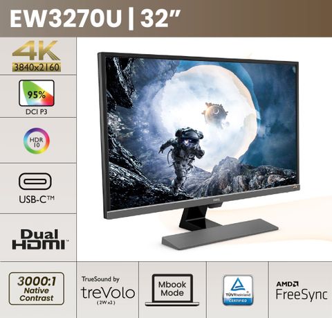 BenQ 80.01 cm (32 inch) 4K Ultra HD LED Backlit VA Panel Premium