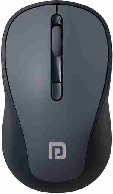 Portronics Toad 34 Ambidextrous Optical Mouse with Upto 1600 DPI, Silent Click Switches, Auto-Sleep Power Saving (2.4GHz Wireless, Grey) - Image 3