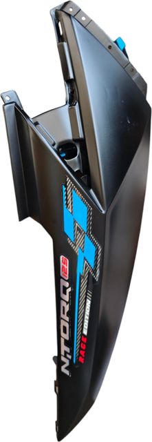 FI-BRANDS INDIA Rear Mud Guard For TVS TVS Ntorq 125 (Race Edition - Matte Black & Marine Blue) NA (Black) - Image 3