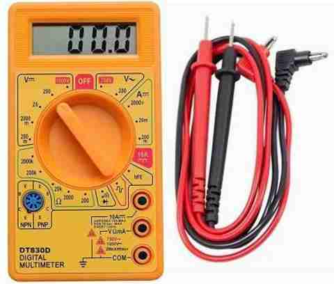 SINKUL Digital Multimeter | Diode And Transistor Tester | AC/DC Volt Test | Test Probes | Voltmeter | Multitester |Volt/OHM Meter (VOM) Multi-Meter Yellow Digital Multimeter (Yellow 2000 Counts) - Image 5