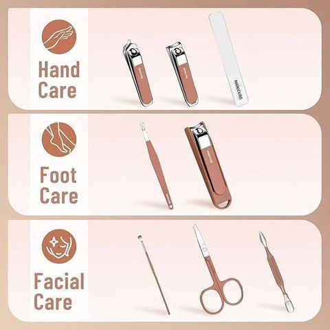 wynyc 8-in-1 Nail Clipper Set Manicure Pedicure Kit - Image 8