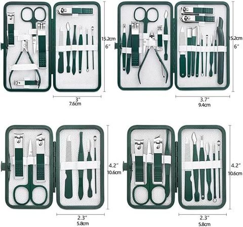 wynyc 18 in 1 Professional Manicure & Pedicure Set Nail Scissors Grooming Kit - Image 4