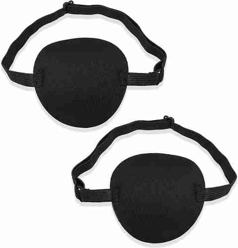 goho 2 PCS Set Eye Patch Single Eye Mask with Adjustable Buckle
