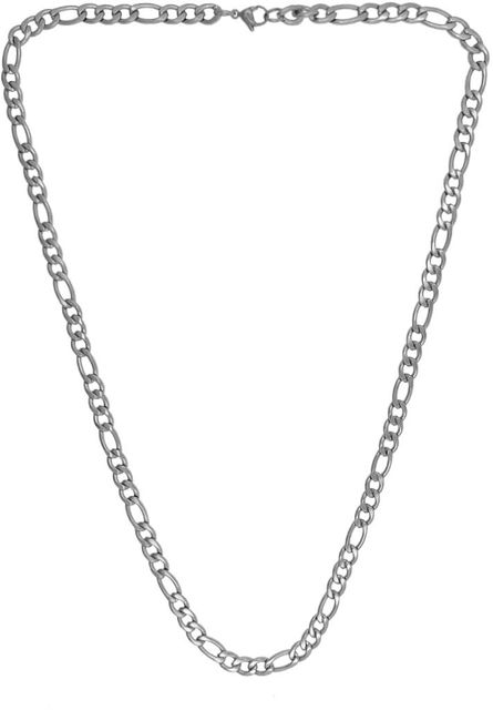 SILVERSHOPE Men's Silver Plated Chain style Necklaces for