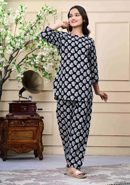 night dress designs for ladies TREND ME Women Self Design Black Suit Set Price in India Sleepwear