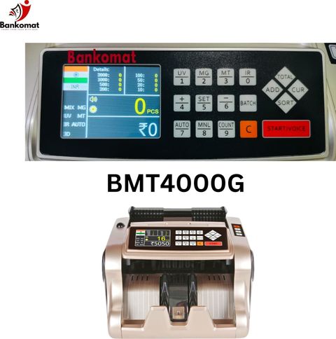 BANKOMAT High Quality Mix Note Counting Machine with Mg/UV/IR Fake Note Detector & Note Counting Machine (Counting Speed - 1003 notes/min) - Image 5