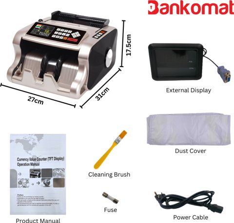 BANKOMAT High Quality Mix Note Counting Machine with Mg/UV/IR Fake Note Detector & Note Counting Machine (Counting Speed - 1003 notes/min) - Image 4