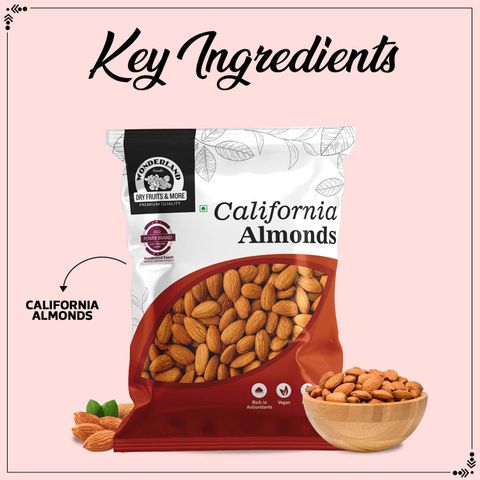 WONDERLAND Raw California Almonds 2x100g - Image 8