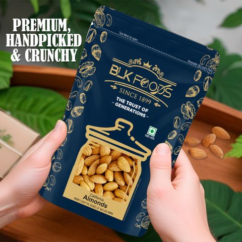 BLK FOODS Natural California Badam Giri 1.5kg - Image 6