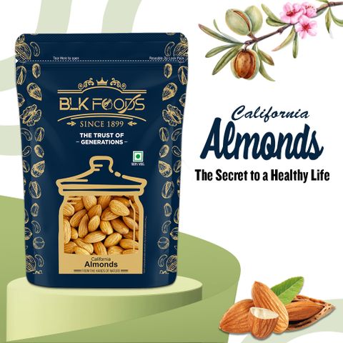 BLK FOODS Natural California Badam Giri 1.5kg - Image 5