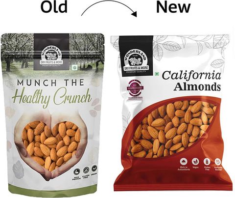 WONDERLAND Raw California Almonds 2x100g - Image 6