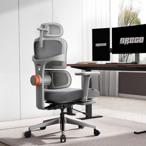 Drogo Ergonomic Mesh Office Chair, Grey - Image 4