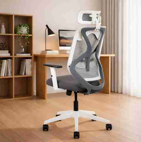 IAFA Ergolux High Back Ergonomic Office Chair, White - Image 5