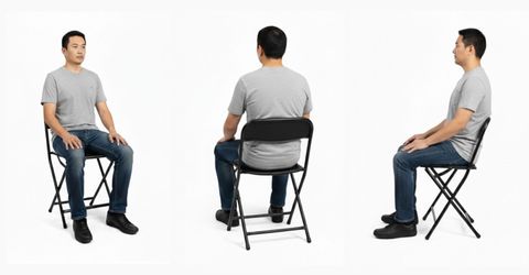 AULKI Aul PF-04 Office Folding Chair, Black, DIY - Image 7