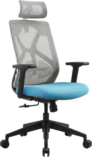 Wakefit Gravita Ergonomic Chair, Blue, DIY - Image 5
