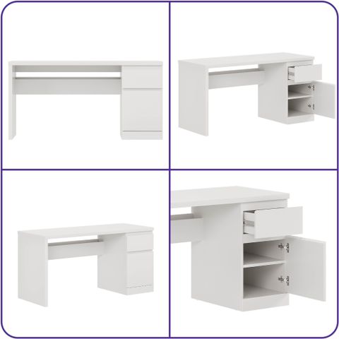 Wakefit Camus Engineered Wood Multipurpose Table, Frosty White - Image 7