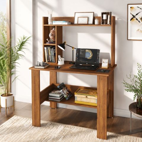 SPYDER HOME DECORE Multipurpose Portable Study Desk, Office Desk, Kids Desk Table Engineered Wood Study Table (Free Standing, Finish Color - Oak, DIY(Do-It-Yourself)) - Image 6