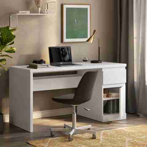 Wakefit Camus Engineered Wood Multipurpose Table, Frosty White - Image 5