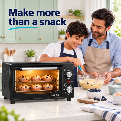 Cadlec 12-Litre Oven Toaster Grill OTG Cruise, Black - Image 8