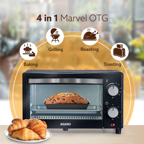 AGARO 9-Litre OTG Marvel-33266 Black - Image 4