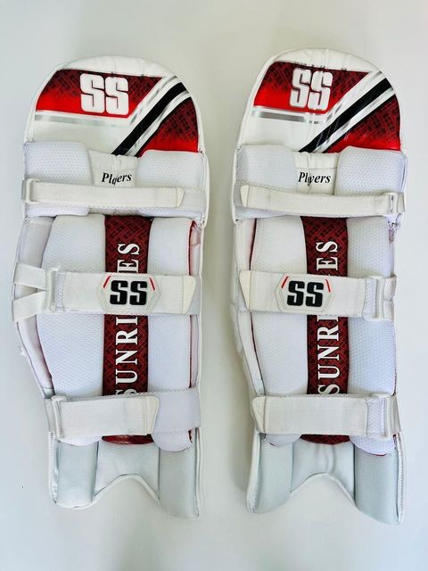 SSPAD SG Test Opener Batting Leg Guards, White, 39-43 cm - Image 8