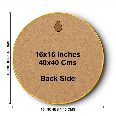 Flipkart Perfect Homes 3D Leaf Textured Round Wall Painting, 16 inch, - Image 7