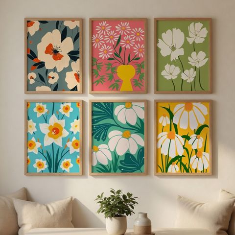 saf Digital Reprint 19.5 inch x 13.5 inch Painting (With Frame, Pack of 6) - Image 6