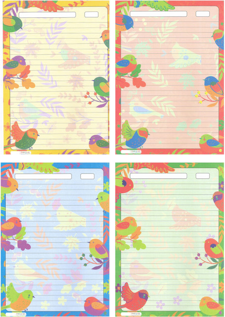 Flipkart.com | JHINTEMETIC Design - 017 Pack of 40 One Side Ruled