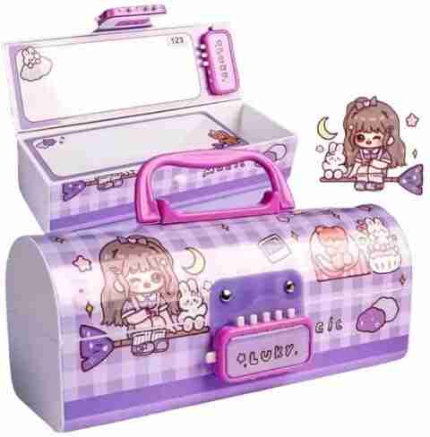 Flipkart.com | Mr. Auen Lucky-Purple ulti-Functional Pencil Box