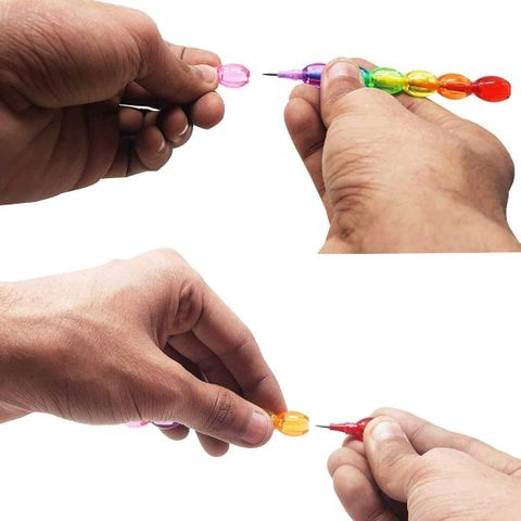LJC Beads Pencils Set of 12 Multicolor - Image 7