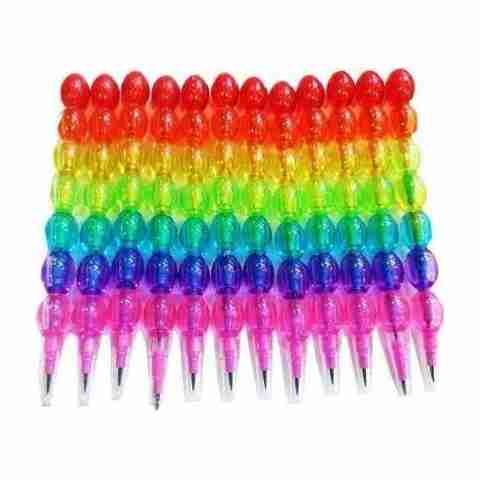 LJC Beads Pencils Set of 12 Multicolor - Image 5